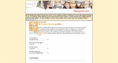 Desktop Screenshot of datingad.com