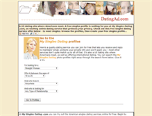Tablet Screenshot of datingad.com